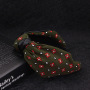 Women's Hair Accessories headband black Cross Knot rose flower hairband