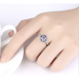 Women dress gold rhodium plated rainbow diamonds wedding rings Women dress gold rhodium plated rainbow diamonds wedding rings
