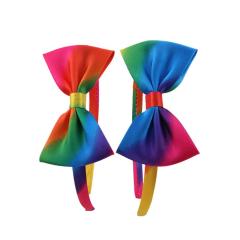 Colorful children hair accessories rainbow bow hair band headbands