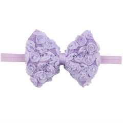 2020 Korean multi colorful elastic lace bow knot hair band girls hair accessories