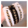 Women's Hair Accessories pompom headband Bunny Ears diamond plush hair bands Women's Hair Accessories pompom headband Bunny Ears diamond plush hair bands