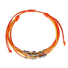 Custom made colorful woven bead bracelet friendship rope braided bracelet Custom made colorful woven bead bracelet friendship rope braided bracelet
