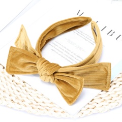 2020 new multicolor custom printed hair princess velvet bows with elastic hair headband