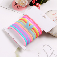 Girl sequin nylon rubber band wholesale elastic hair ties ponytail