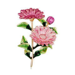 Korean fashion custom jewelry women girls small daisy flower metal brooches Korean fashion custom jewelry women girls small daisy flower metal brooches