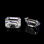 Emerald cut 1carat 5*7mm synthetic D color moissanite diamond stone Emerald cut 1carat 5*7mm synthetic D color moissanite diamond stone