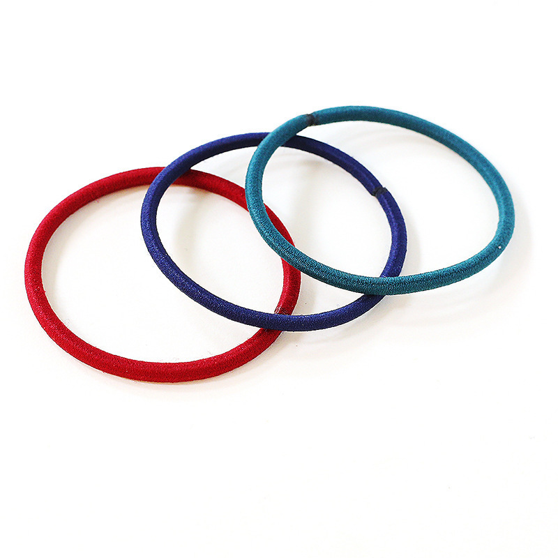 Amazon Hot Sale Ponytail Holders Seamless Rubber Elastic Hair Ties for Women and Girls