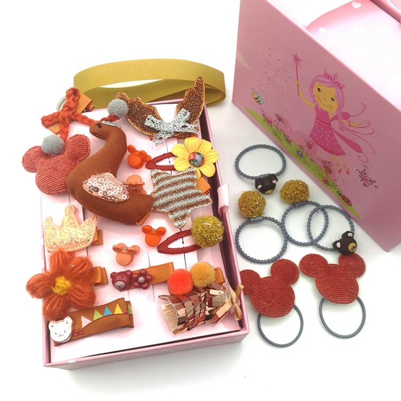 New korean kid headwear vintage clip crown baby girl head hair bands