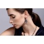 Wholesale vintga crystal rhinestone alloy women ladies drop shape earrings Wholesale vintga crystal rhinestone alloy women ladies drop shape earrings