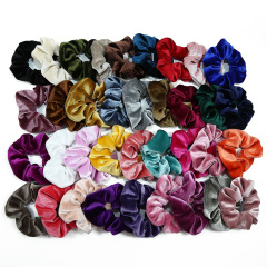 Custom Fashion wholesale Elastic Velvet Hair Scrunchies for Women Girls Custom Fashion wholesale Elastic Velvet Hair Scrunchies for Women Girls