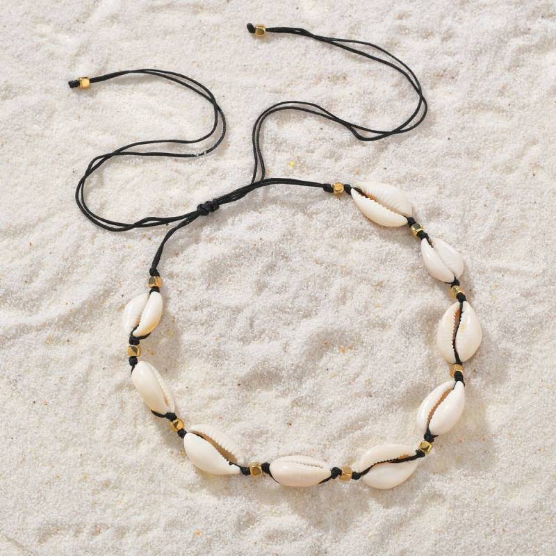 Vacation beautiful women beach holiday pearl conch natural sea shell necklace Vacation beautiful women beach holiday pearl conch natural sea shell necklace