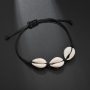 2019 Fancy jewelry nautical rope bracelet women seashell leather anklet for women