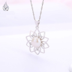 Korean fashion valentine's day christmas gift jewelry silver women 925 pearl choker necklace Korean fashion valentine's day christmas gift jewelry silver women 925 pearl choker necklace