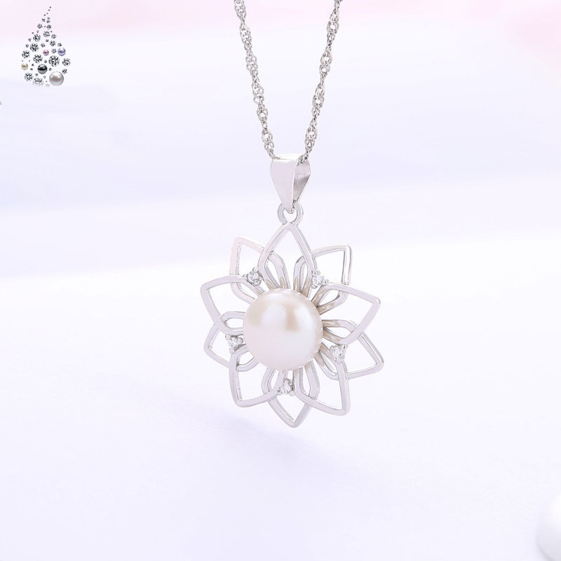 Korean fashion valentine's day christmas gift jewelry silver women 925 pearl choker necklace Korean fashion valentine's day christmas gift jewelry silver women 925 pearl choker necklace