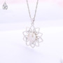 Korean fashion valentine's day christmas gift jewelry silver women 925 pearl choker necklace Korean fashion valentine's day christmas gift jewelry silver women 925 pearl choker necklace