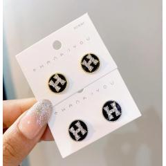 2020 fashion custom modern letter unique stud earrings for women