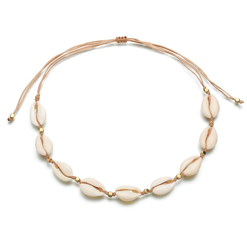 Vacation beautiful women beach holiday pearl conch natural sea shell necklace Vacation beautiful women beach holiday pearl conch natural sea shell necklace