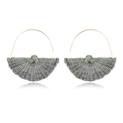Wholesale new fashion accessories creative alloy rattan women earrings