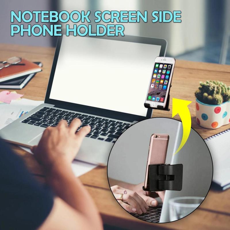 2020 new style foldable adjustable cell phone stand for notebook screen side holder 2020 new style foldable adjustable cell phone stand for notebook screen side holder