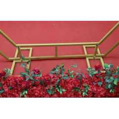 Hexagon Metal Garden Flower Wedding Arch for rental wedding stage decoration