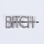 Korean hair grip pearl rhinestone hairpin colored letter hairpin with custom words Korean hair grip pearl rhinestone hairpin colored letter hairpin with custom words
