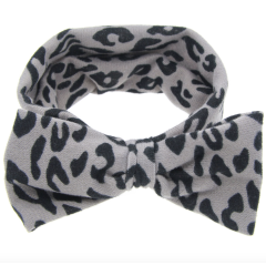 2019 Leopard baby multi style elastic bow knot hairband girls hair accessories