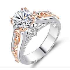 Fashion gorgeous jewelry accessories dancing party engagement big diamonds ring