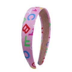 Women Hair Hoop Alphabet Print Headbands Kids Hair Bands Hair Accessories Ladies Headband