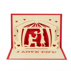 Luxury Handmade Wedding Printing 3d Pop Up Card Wedding Invitation Card Luxury Handmade Wedding Printing 3d Pop Up Card Wedding Invitation Card