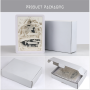 High quality best price  Square Plastic Led Shadow Box 3D Wall Art Photo Frame Paper Cut Light