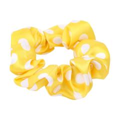 Wholesale Dot Print Satin Fabric Colorful Hair Elastic Band Accessories Hair Scrunchies