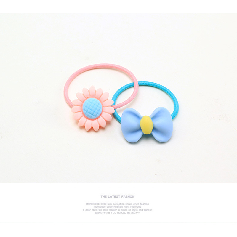 40pcs newborn baby girls pink cotton flower adjustable elastic headband hairband