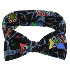 Cozy Handmade Stretchy Nylon Headband with Bows For Baby Hair Accessories