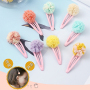 8pcs pink baby girls 3d flower metal hair accessories bb clip hairpin 8pcs pink baby girls 3d flower metal hair accessories bb clip hairpin