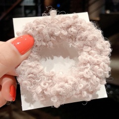 Korean autumn and winter models popular hair rope ins candy color ball clear elastic hair tie