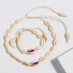 Newest boho fashion jewelry white natural puka shell choker necklace women