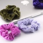 2020 new arrival  bulk hair accessories 60 colors set packing hair ties velvet hair scrunchies