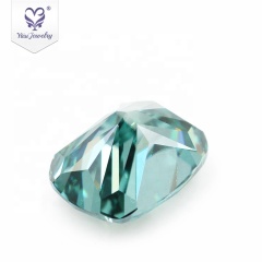Vvs1 8*10mm gray moissanite wedding set natural green moissanite