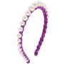 Wholesale fashion handmade twined narrow pearl hairbands for women headband Wholesale fashion handmade twined narrow pearl hairbands for women headband