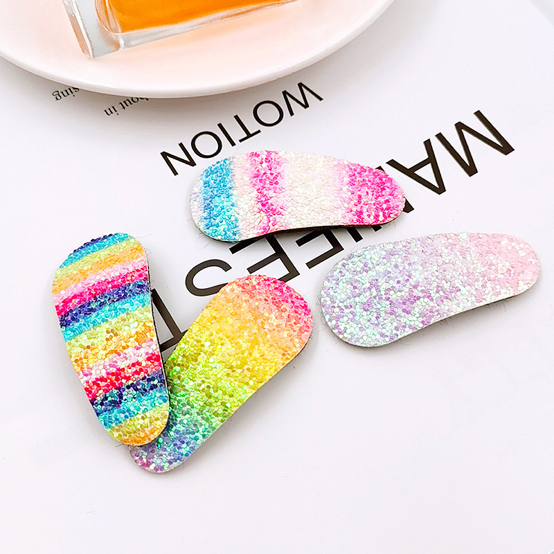 2020 fashion baby hair accessories rainbow gradient sequins hair clips for girls 2020 fashion baby hair accessories rainbow gradient sequins hair clips for girls