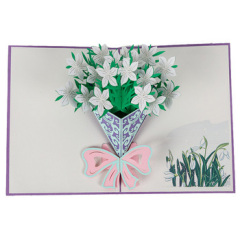 2020 Fashion Gift The Mother's Day Greeting Card 3D Flower Pop Up Card