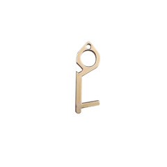 In stock customized hot sale free touch antimicrobial EDC touchless door opener keychain