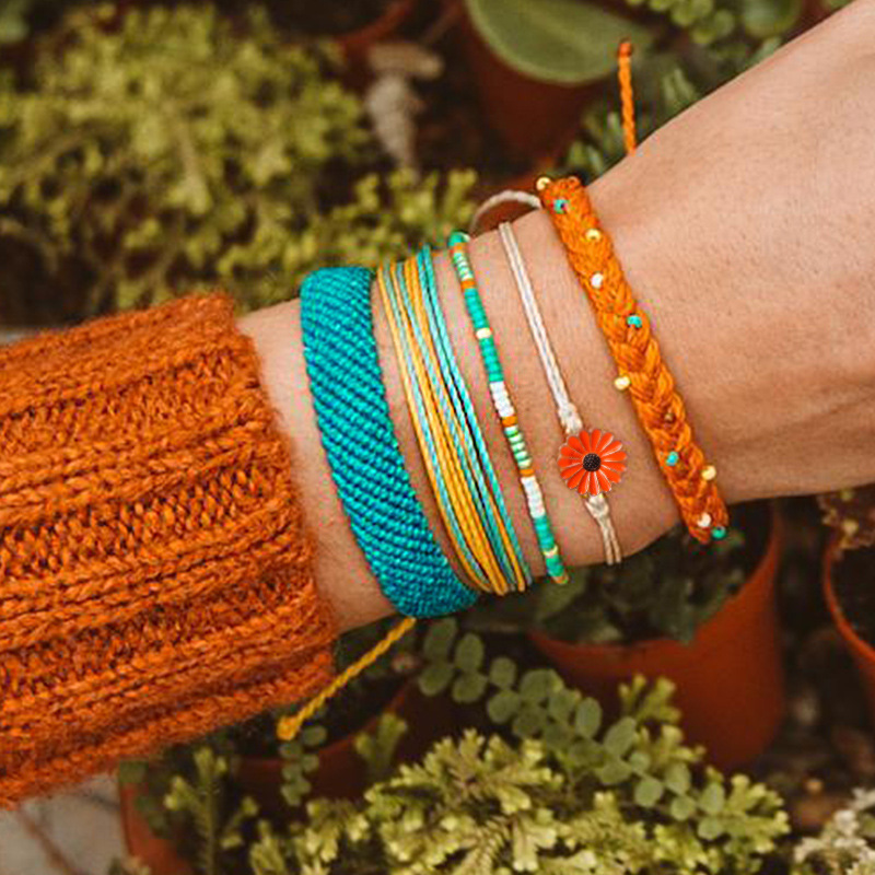 wholesale waterproof string sunflower handmade seed beads friendship bracelet wholesale waterproof string sunflower handmade seed beads friendship bracelet