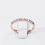 Round brilliant cut diamond 925 sterling silver gold plated silver moissanite ring Round brilliant cut diamond 925 sterling silver gold plated silver moissanite ring