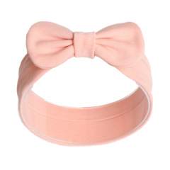 custom 10pcs autumn winter plain magic stretch elastic bow kids infant velvet baby headband