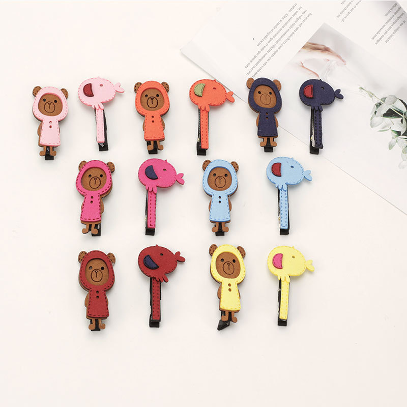 2020 Handmade Lovely Kids Multicolor Cartoon Animal Girls Hairpins Hair clips 2020 Handmade Lovely Kids Multicolor Cartoon Animal Girls Hairpins Hair clips