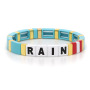 Wholesale Factory Sales Fashion Bohemia Handmade Customized Letter Enamel Bracelets