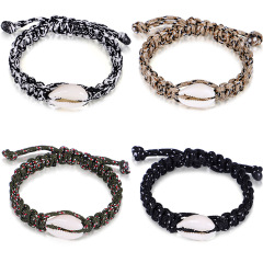 2020 new trendy fashion summer women or men shell rope woven bracelets