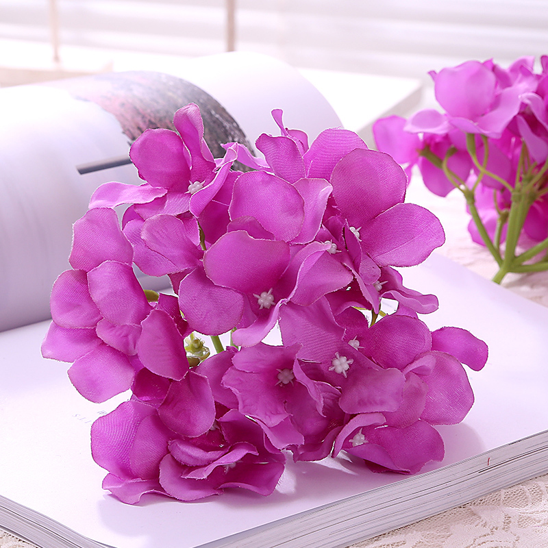 High Quality Morden Home Decor Wholesalers Wedding Decorations Artificial Flower Heads Silk Hydrangea Flowers High Quality Morden Home Decor Wholesalers Wedding Decorations Artificial Flower Heads Silk Hydrangea Flowers