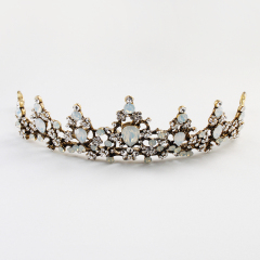 Blue crystal Jewelry silver Hair Accessories Headband Bridal Tiaras and Crowns